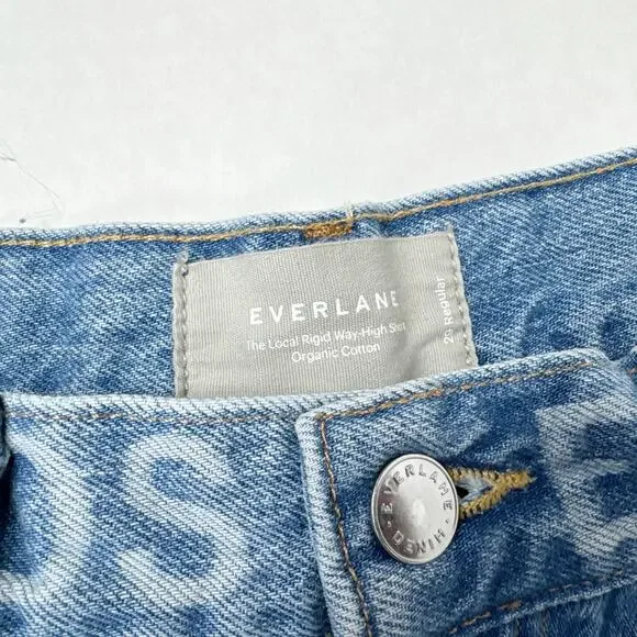 Everlane The Local Rigid Way High Shorts Women Size 29 Denim Cutoff - Picture 3 of 5